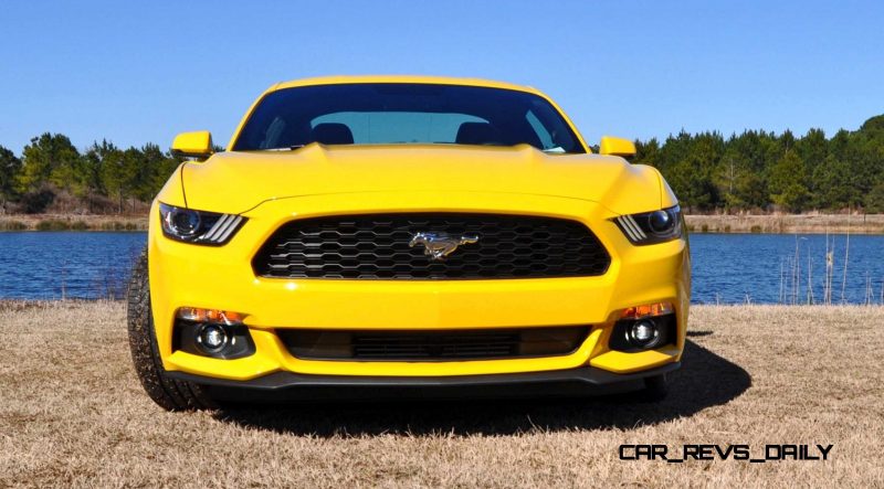 2015 Ford Mustang EcoBoost in Triple Yellow 87