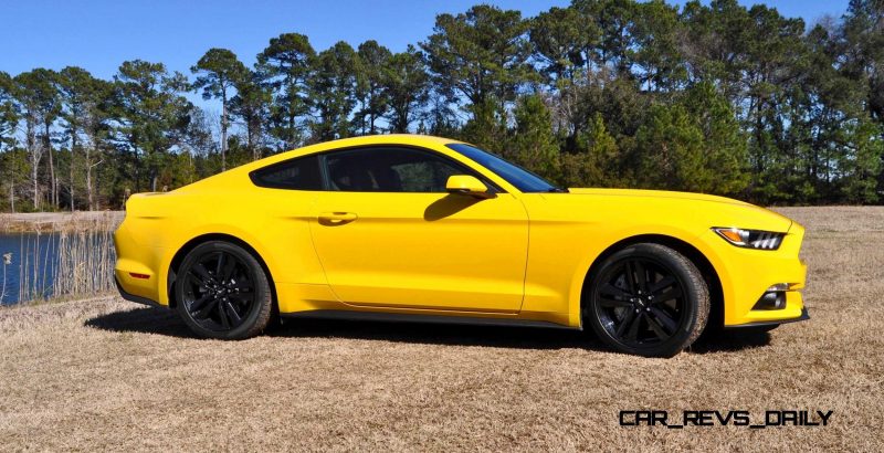 2015 Ford Mustang EcoBoost in Triple Yellow 94