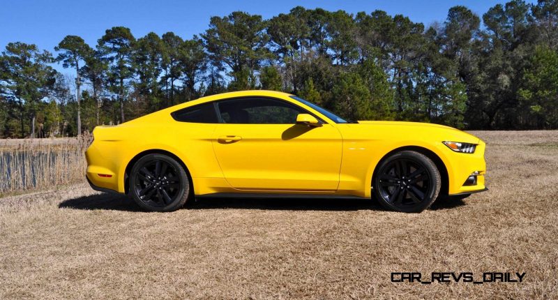 2015 Ford Mustang EcoBoost in Triple Yellow 95