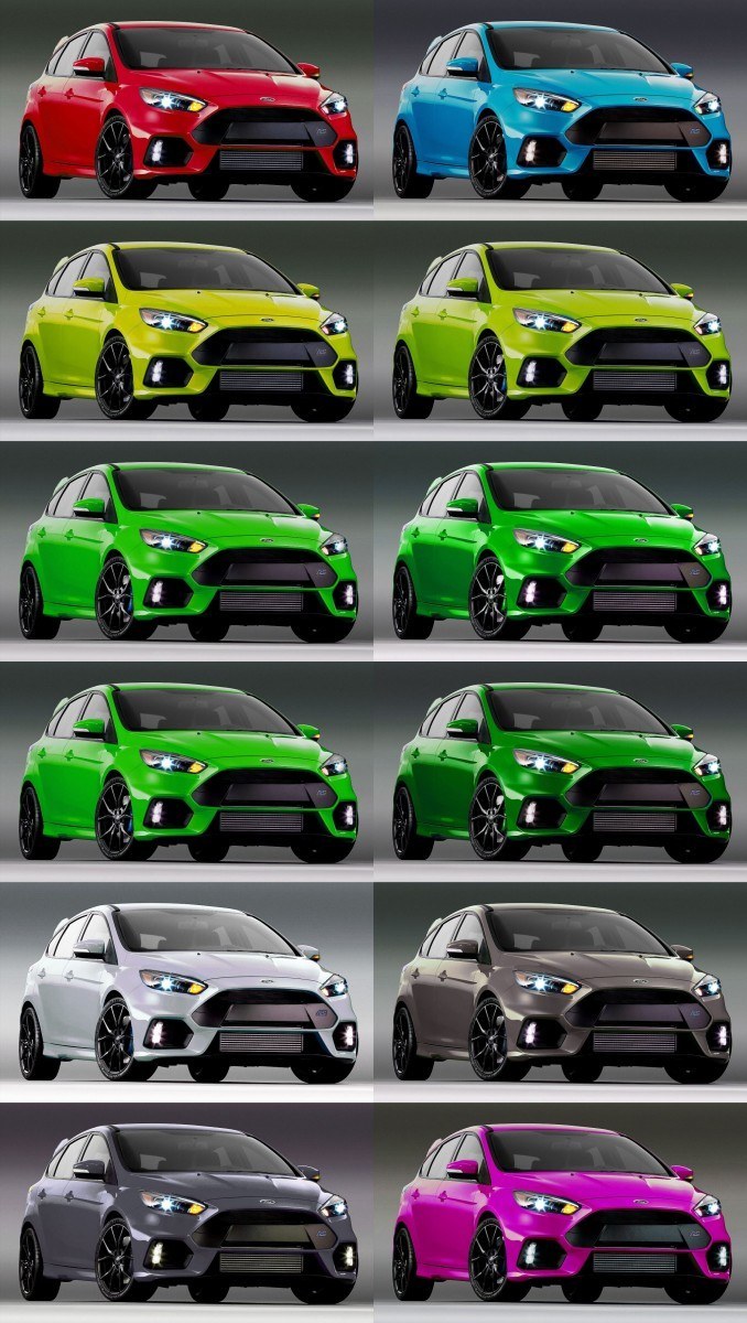 2016 Ford Focus RS - Digital Colorizer 32-tile