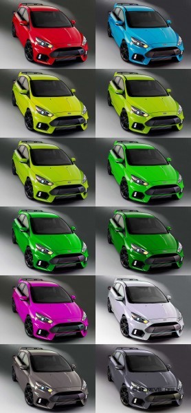 2016 Ford Focus RS - Digital Colorizer 9-tile