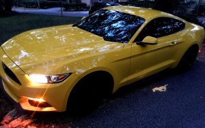 HD Road Test Review - 2015 Ford Mustang EcoBoost in Triple Yellow with Performance Pack 1