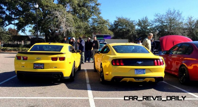 HD Road Test Review - 2015 Ford Mustang EcoBoost in Triple Yellow with Performance Pack 10