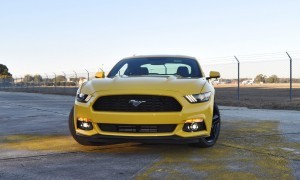 HD Road Test Review - 2015 Ford Mustang EcoBoost in Triple Yellow with Performance Pack 103