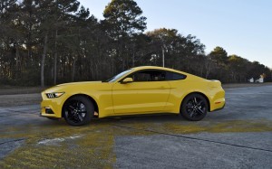 HD Road Test Review - 2015 Ford Mustang EcoBoost in Triple Yellow with Performance Pack 116