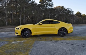 HD Road Test Review - 2015 Ford Mustang EcoBoost in Triple Yellow with Performance Pack 117