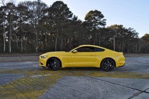 HD Road Test Review - 2015 Ford Mustang EcoBoost in Triple Yellow with Performance Pack 118