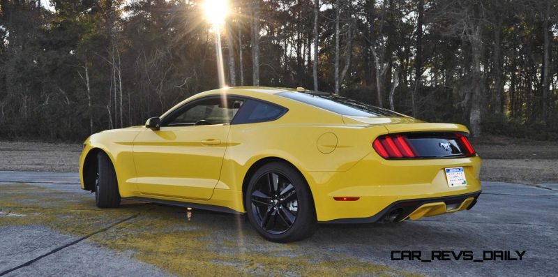 HD Road Test Review - 2015 Ford Mustang EcoBoost in Triple Yellow with Performance Pack 123