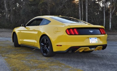 HD Road Test Review - 2015 Ford Mustang EcoBoost in Triple Yellow with Performance Pack 124