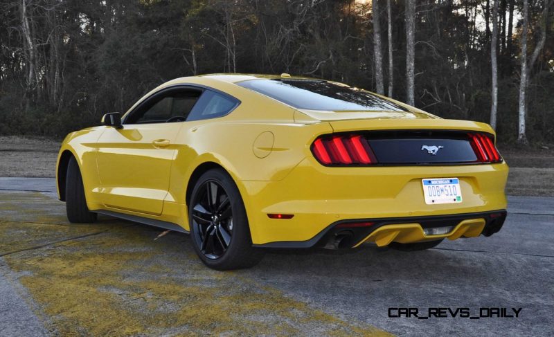 HD Road Test Review - 2015 Ford Mustang EcoBoost in Triple Yellow with Performance Pack 124