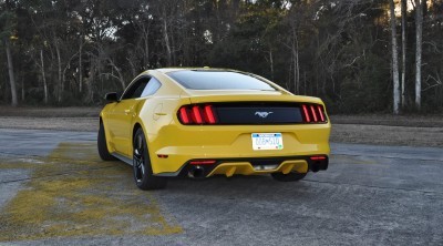 HD Road Test Review - 2015 Ford Mustang EcoBoost in Triple Yellow with Performance Pack 126