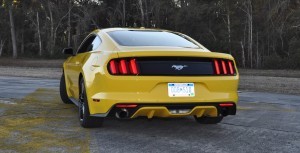 HD Road Test Review - 2015 Ford Mustang EcoBoost in Triple Yellow with Performance Pack 127