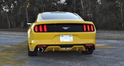 HD Road Test Review - 2015 Ford Mustang EcoBoost in Triple Yellow with Performance Pack 128