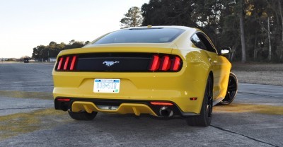 HD Road Test Review - 2015 Ford Mustang EcoBoost in Triple Yellow with Performance Pack 132