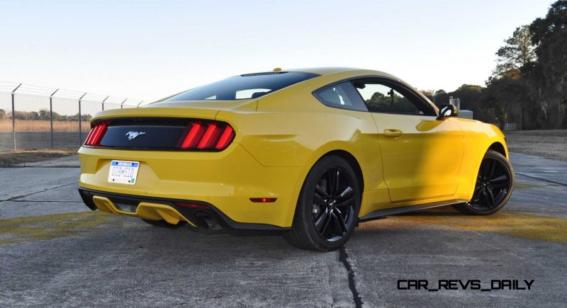 HD Road Test Review - 2015 Ford Mustang EcoBoost in Triple Yellow with Performance Pack 136