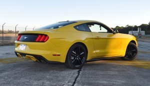 HD Road Test Review - 2015 Ford Mustang EcoBoost in Triple Yellow with Performance Pack 137