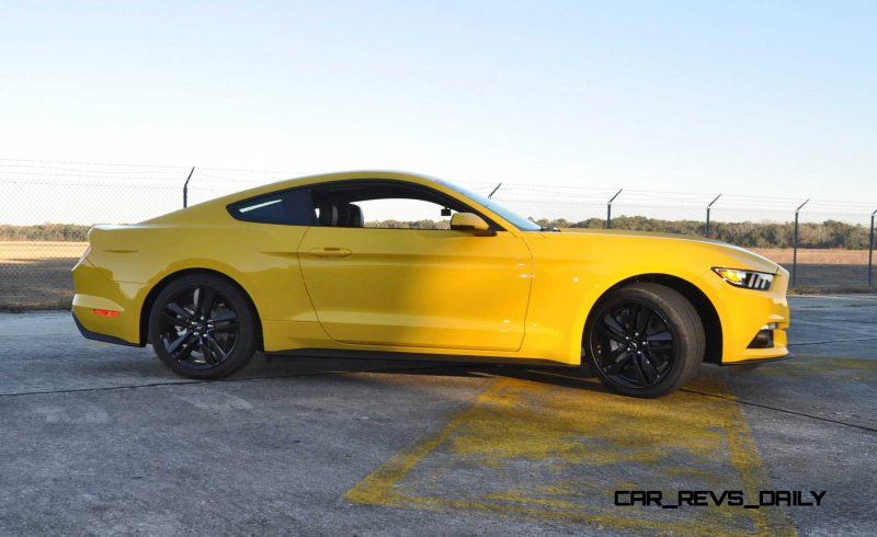 HD Road Test Review - 2015 Ford Mustang EcoBoost in Triple Yellow with Performance Pack 140