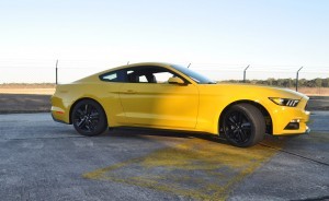 HD Road Test Review - 2015 Ford Mustang EcoBoost in Triple Yellow with Performance Pack 141