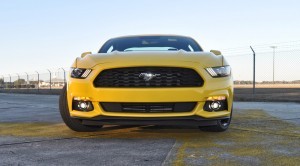 HD Road Test Review - 2015 Ford Mustang EcoBoost in Triple Yellow with Performance Pack 151