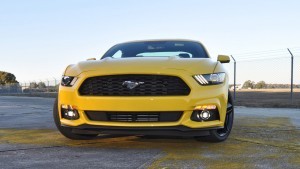 HD Road Test Review - 2015 Ford Mustang EcoBoost in Triple Yellow with Performance Pack 152