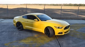 HD Road Test Review - 2015 Ford Mustang EcoBoost in Triple Yellow with Performance Pack 154