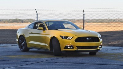 HD Road Test Review - 2015 Ford Mustang EcoBoost in Triple Yellow with Performance Pack 156