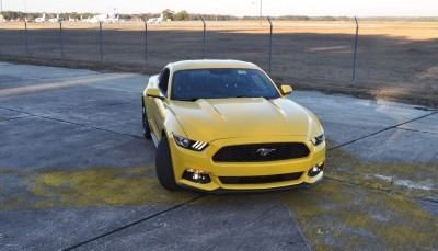 HD Road Test Review - 2015 Ford Mustang EcoBoost in Triple Yellow with Performance Pack 163