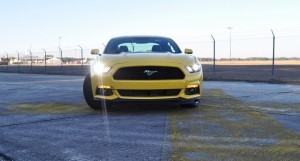 HD Road Test Review - 2015 Ford Mustang EcoBoost in Triple Yellow with Performance Pack 173