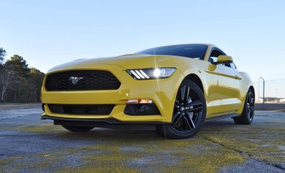 HD Road Test Review - 2015 Ford Mustang EcoBoost in Triple Yellow with Performance Pack 180