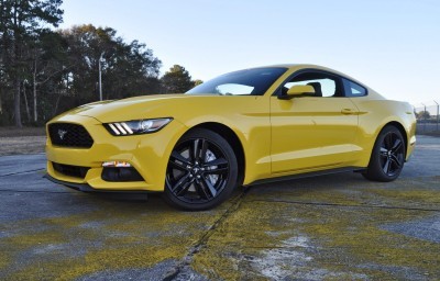 HD Road Test Review - 2015 Ford Mustang EcoBoost in Triple Yellow with Performance Pack 184