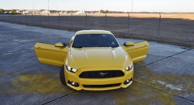 HD Road Test Review - 2015 Ford Mustang EcoBoost in Triple Yellow with Performance Pack 191