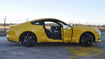 HD Road Test Review - 2015 Ford Mustang EcoBoost in Triple Yellow with Performance Pack 198