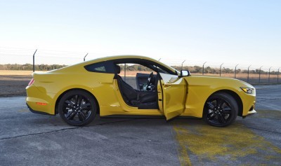 HD Road Test Review - 2015 Ford Mustang EcoBoost in Triple Yellow with Performance Pack 199