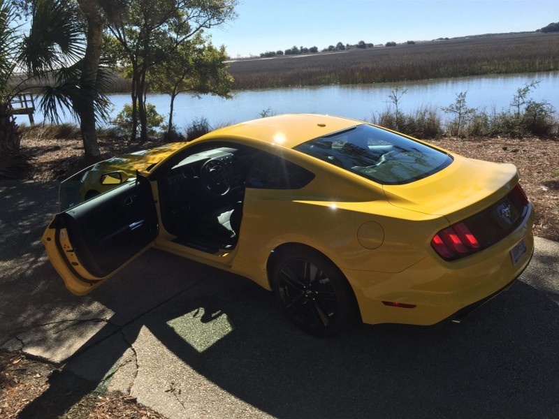 HD Road Test Review - 2015 Ford Mustang EcoBoost in Triple Yellow with Performance Pack 20