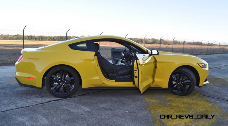 HD Road Test Review - 2015 Ford Mustang EcoBoost in Triple Yellow with Performance Pack 201