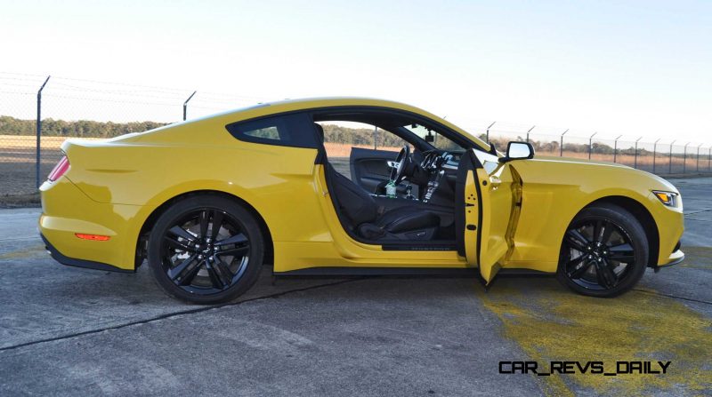 HD Road Test Review - 2015 Ford Mustang EcoBoost in Triple Yellow with Performance Pack 202