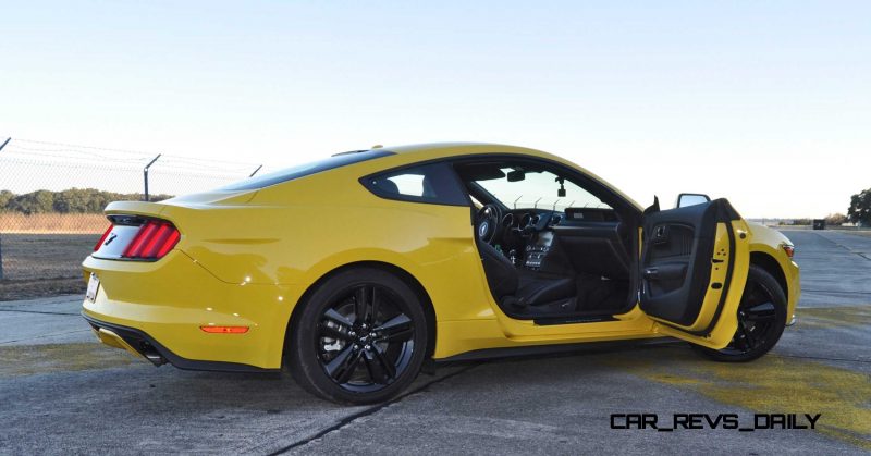 HD Road Test Review - 2015 Ford Mustang EcoBoost in Triple Yellow with Performance Pack 203