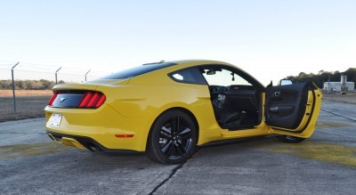 HD Road Test Review - 2015 Ford Mustang EcoBoost in Triple Yellow with Performance Pack 204