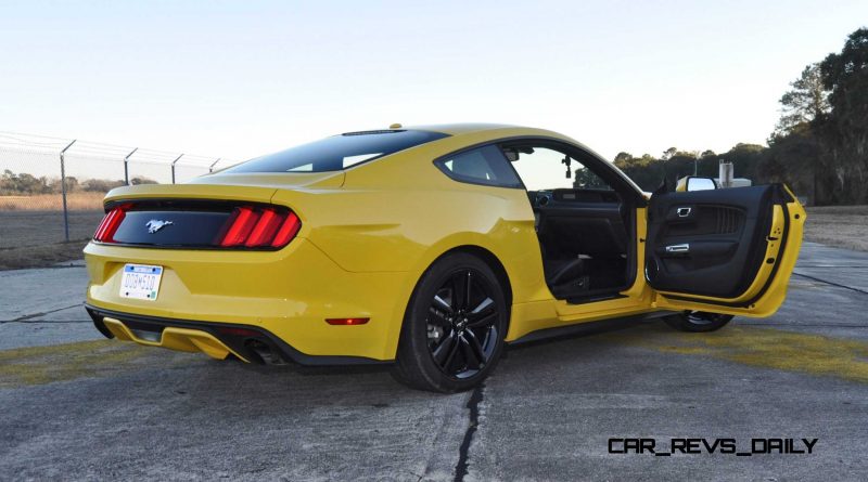 HD Road Test Review - 2015 Ford Mustang EcoBoost in Triple Yellow with Performance Pack 205