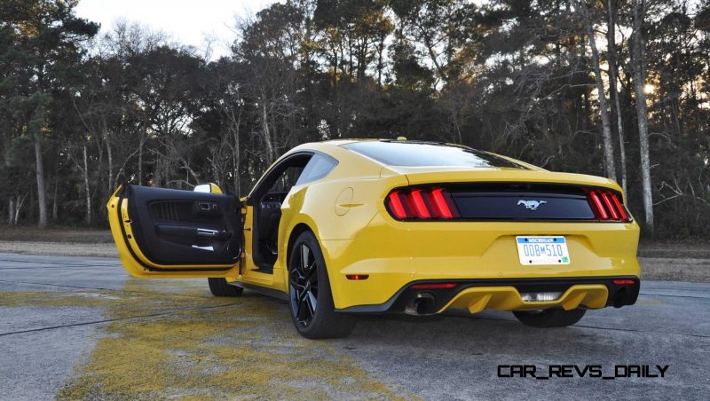 HD Road Test Review - 2015 Ford Mustang EcoBoost in Triple Yellow with Performance Pack 210