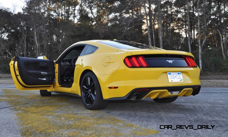 HD Road Test Review - 2015 Ford Mustang EcoBoost in Triple Yellow with Performance Pack 211