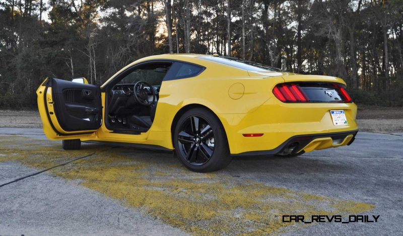 HD Road Test Review - 2015 Ford Mustang EcoBoost in Triple Yellow with Performance Pack 212