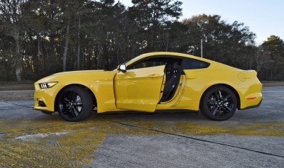 HD Road Test Review - 2015 Ford Mustang EcoBoost in Triple Yellow with Performance Pack 216