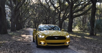 HD Road Test Review - 2015 Ford Mustang EcoBoost in Triple Yellow with Performance Pack 227