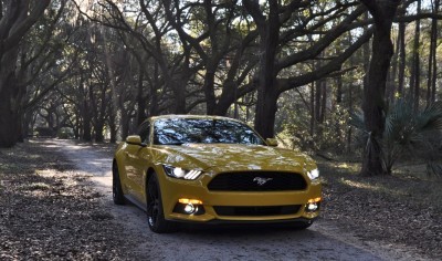 HD Road Test Review - 2015 Ford Mustang EcoBoost in Triple Yellow with Performance Pack 228