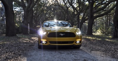 HD Road Test Review - 2015 Ford Mustang EcoBoost in Triple Yellow with Performance Pack 229