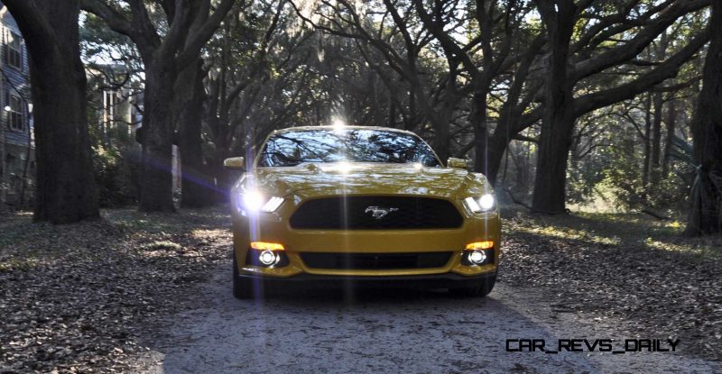 HD Road Test Review - 2015 Ford Mustang EcoBoost in Triple Yellow with Performance Pack 229