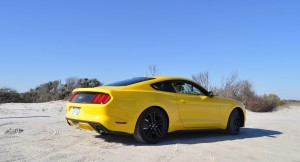 HD Road Test Review - 2015 Ford Mustang EcoBoost in Triple Yellow with Performance Pack 23