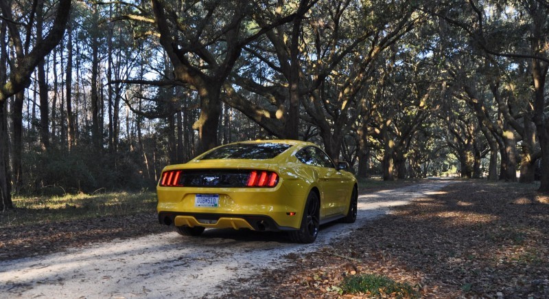 HD Road Test Review - 2015 Ford Mustang EcoBoost in Triple Yellow with Performance Pack 233