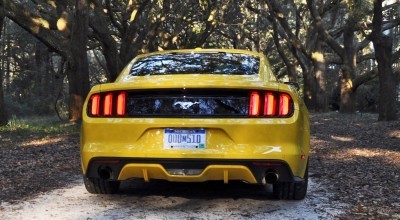 HD Road Test Review - 2015 Ford Mustang EcoBoost in Triple Yellow with Performance Pack 234